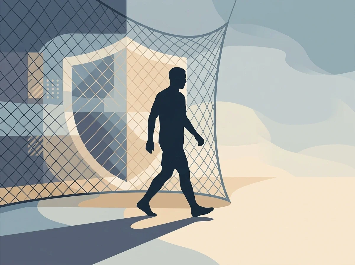 Sammenfattende illustration af at spilleren ikke straffes men mister beskyttelse uden dansk licens